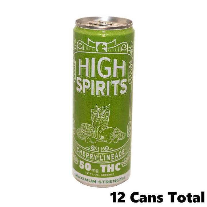 High Spirits Cherry Limeade Indica THC Seltzer (50mg Can)