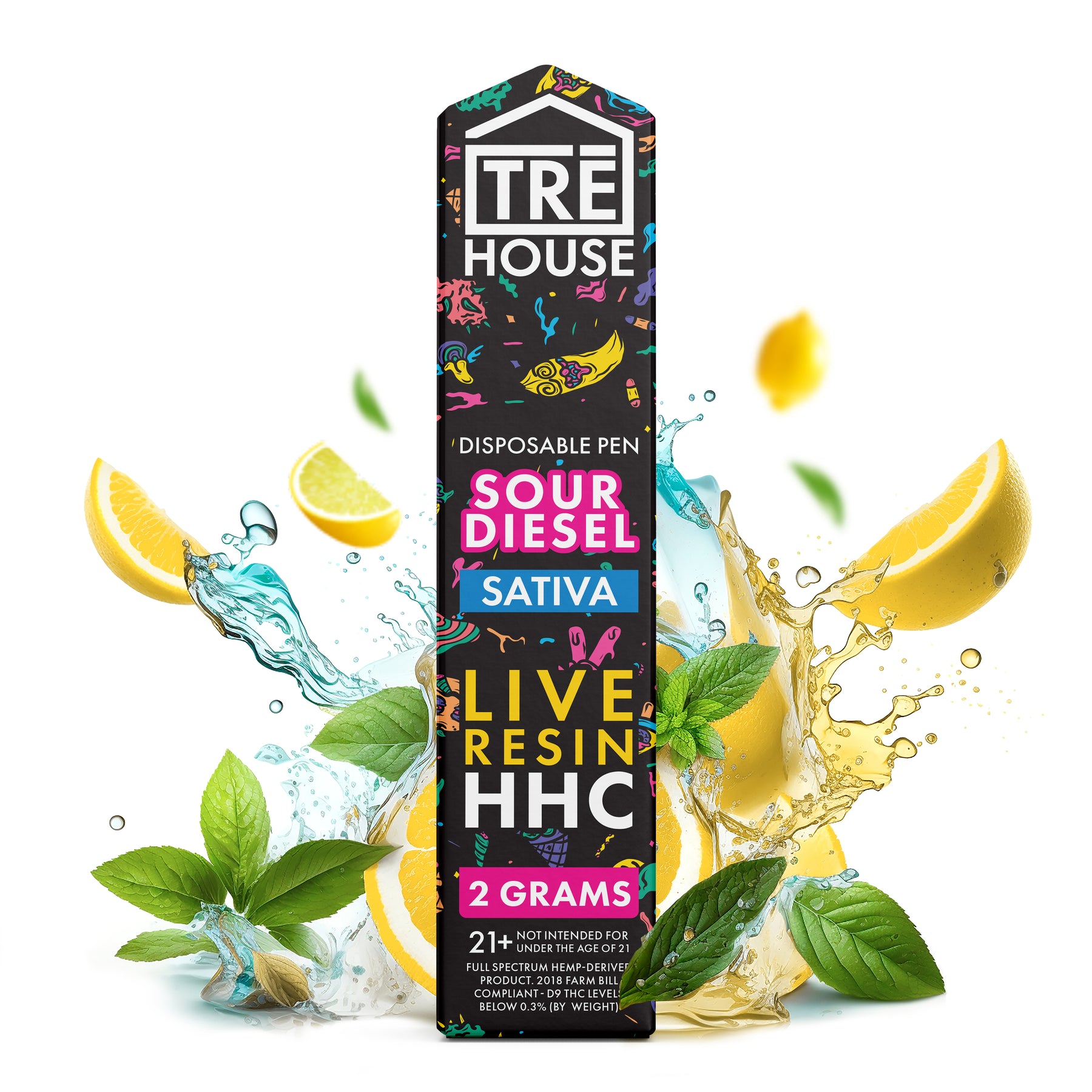TRE House 2 Gram Live Resin HHC Disposable Vape view 4