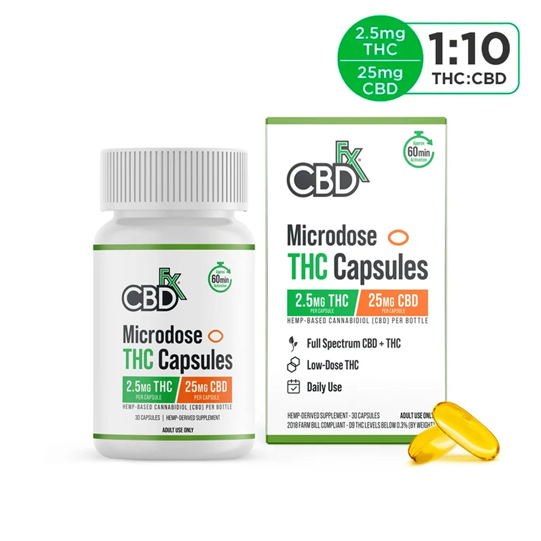 CBDfx CBD + Delta-9 THC Capsules
