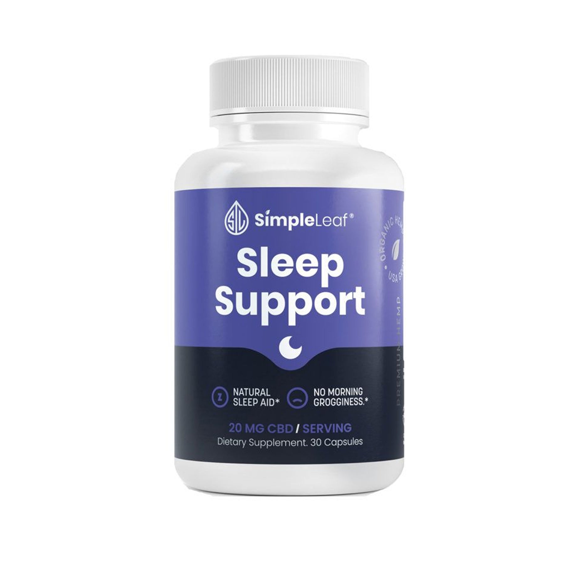 Simple Leaf CBD Sleep Support Capsules