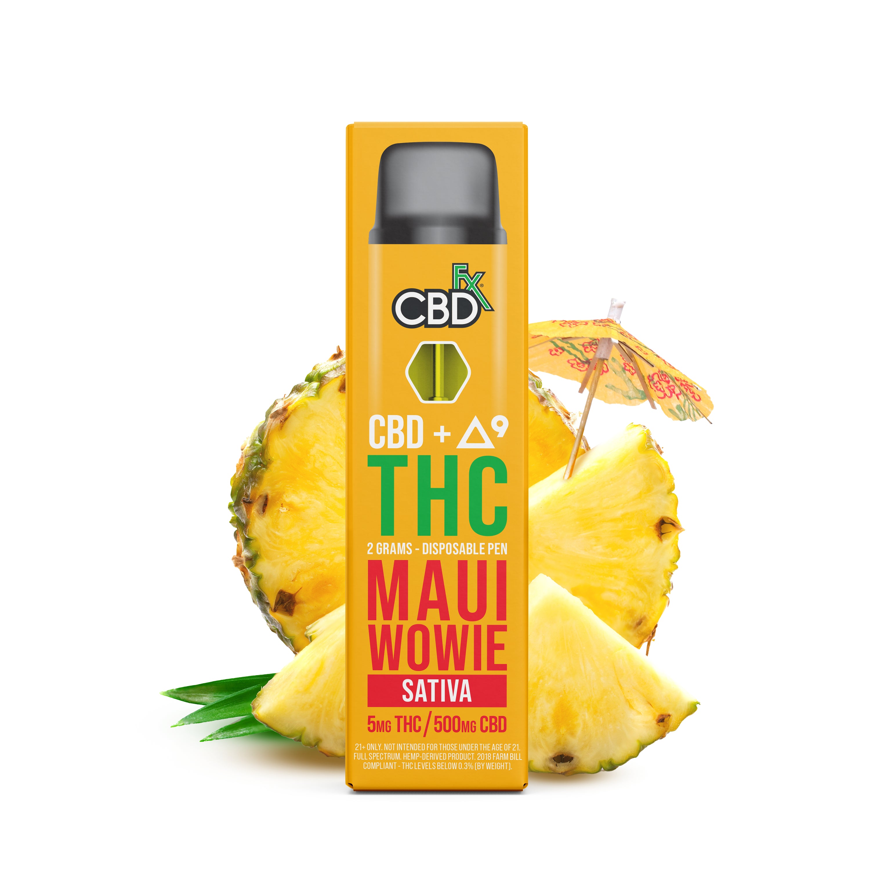 CBDfx 2 Gram Delta-9 Vape | OG Kush | Pineapple Express