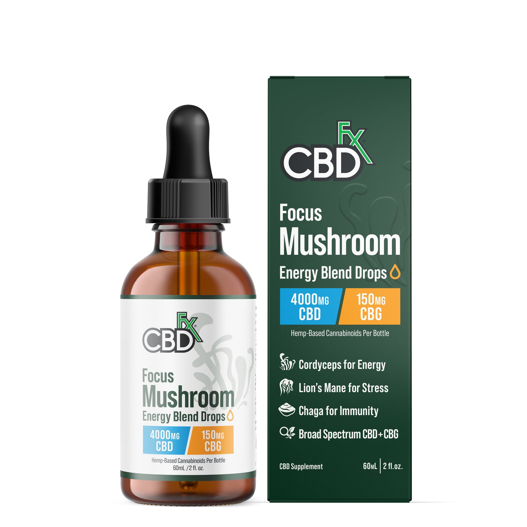 CBDfx Focus Mushroom Tincture view 3