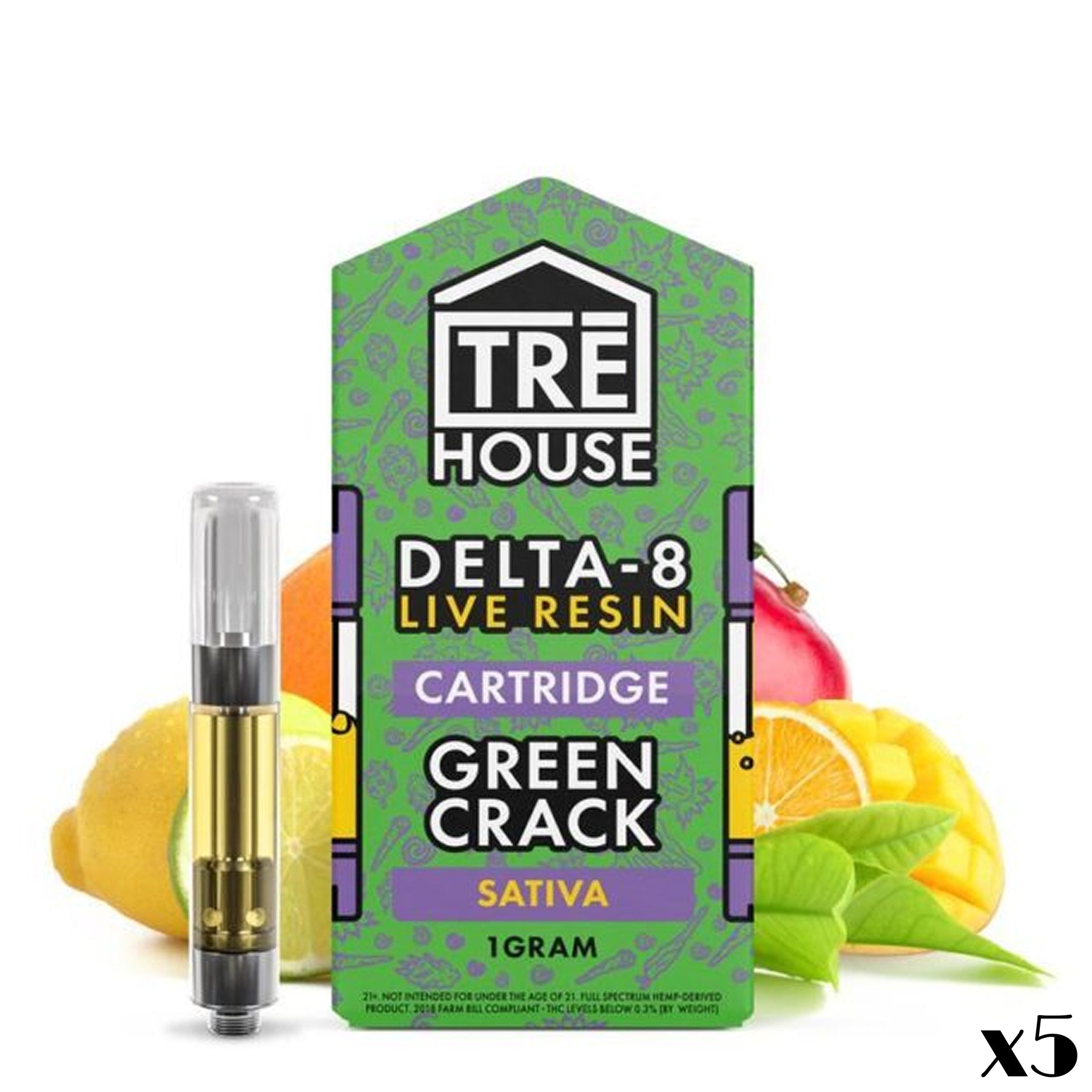 TRE House 1 Gram Delta-8 Live Resin Vape Cartridge view 4
