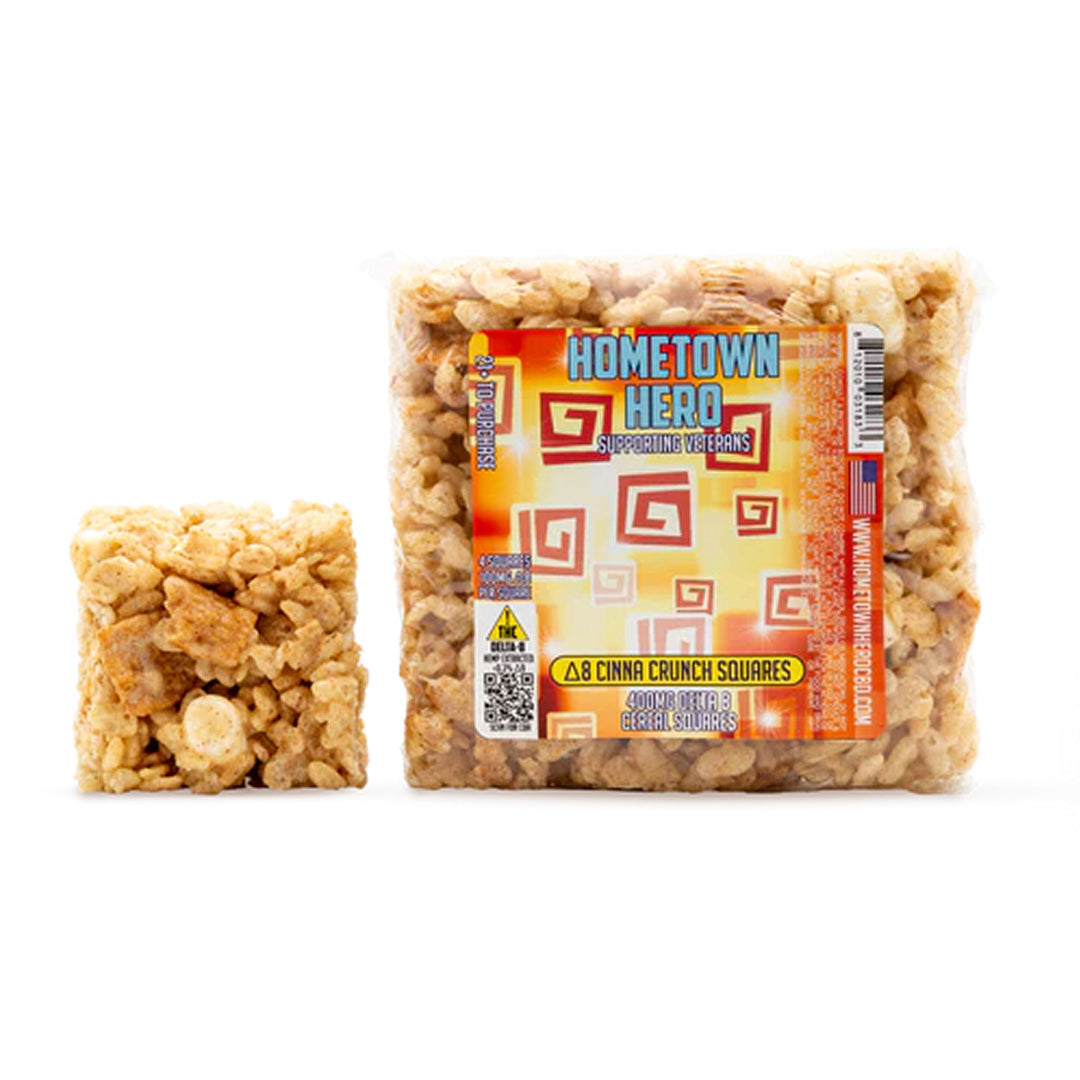 Hometown Hero Delta-8 Cinna Crunch Squares