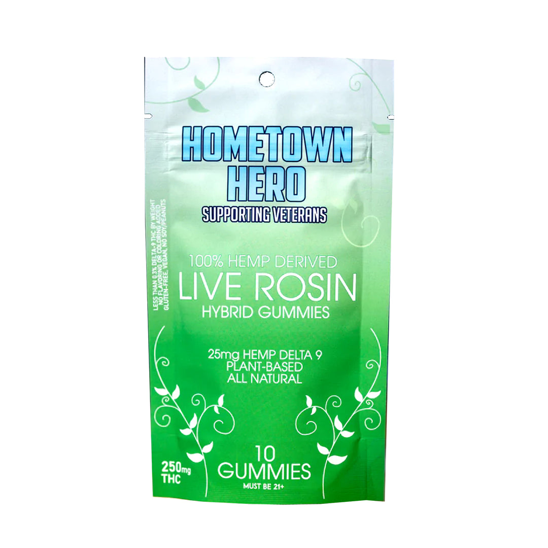 Hometown Hero Delta-9 Live Rosin Gummies