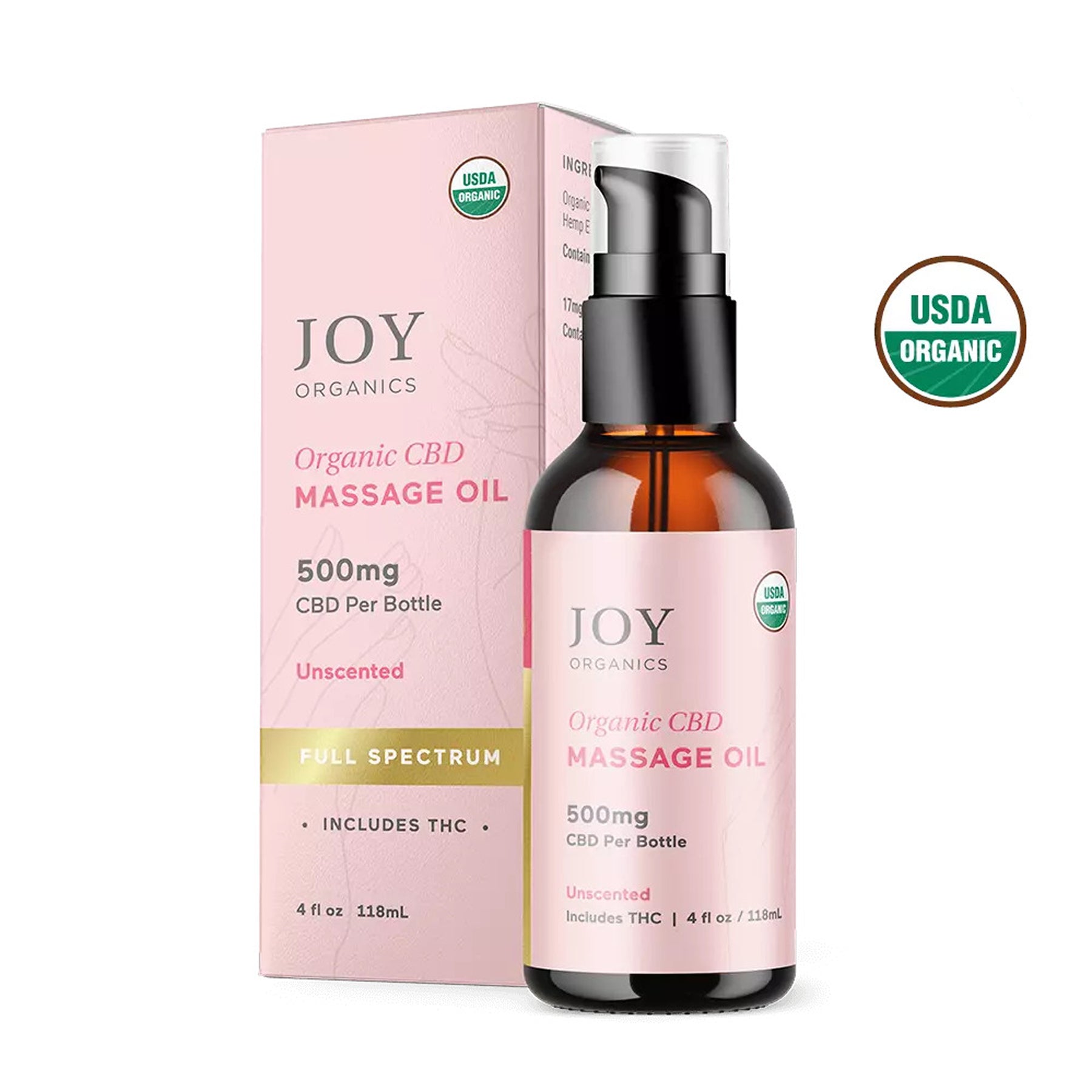 Joy Organics CBD Massage Oil