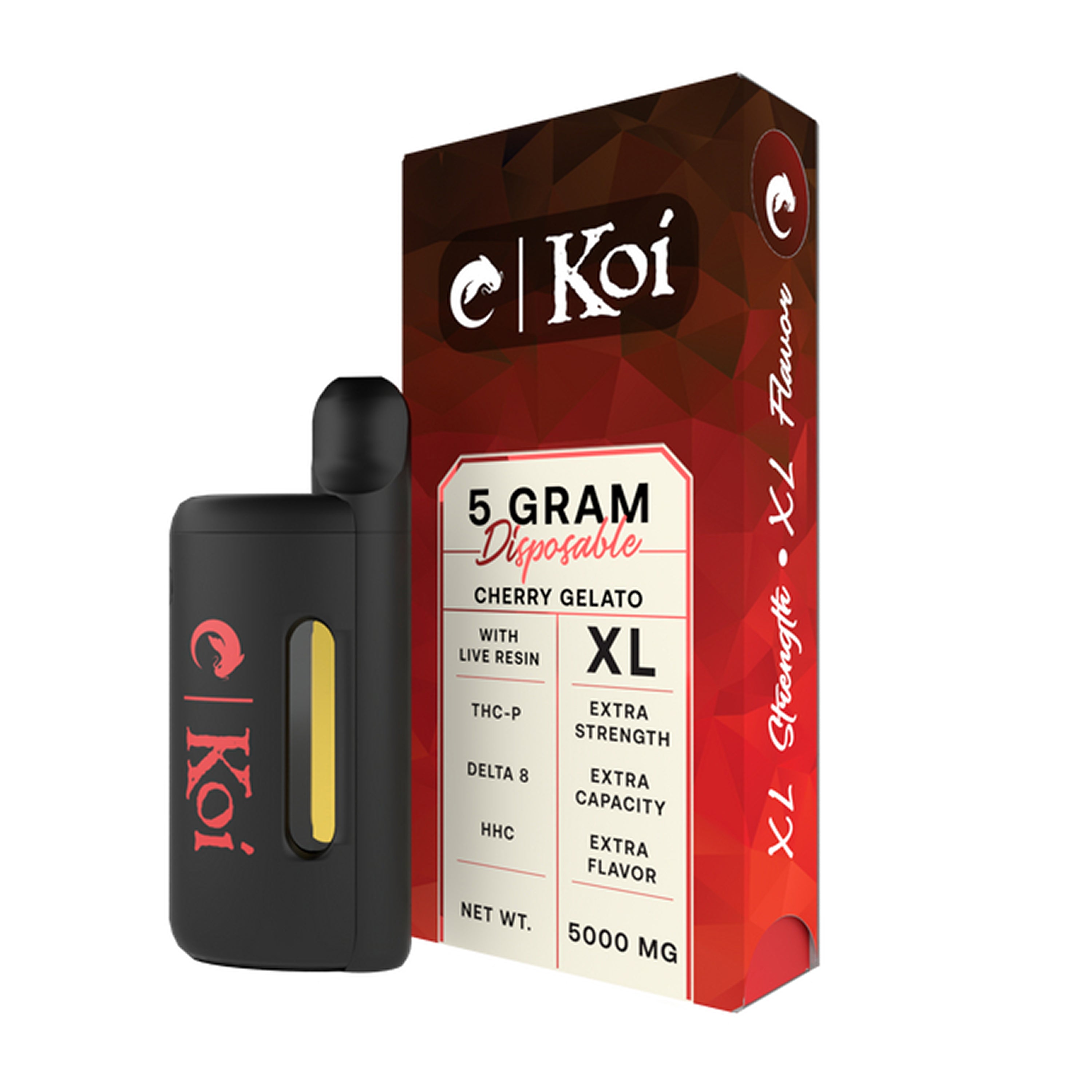 Koi 5 Gram THC-P Live Resin Disposable Vape | 5 Strains