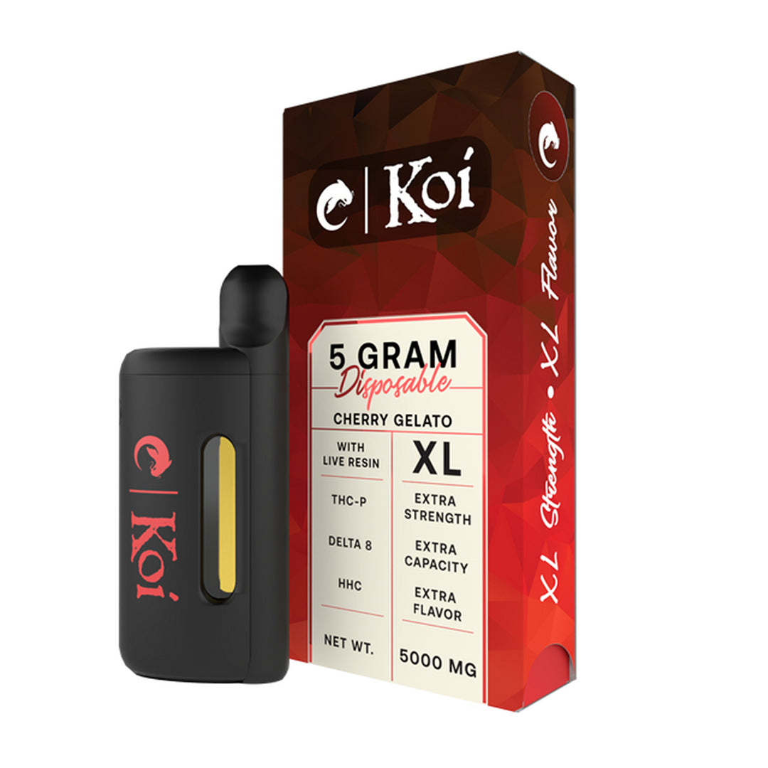 Koi 5 Gram THC-P Live Resin Disposable Vape | 5 Strains Ethereal Gold Dispensary Koi 5 Gram THC-P Live Resin Disposable Vape | 5 Strains Ethereal Gold Dispensary