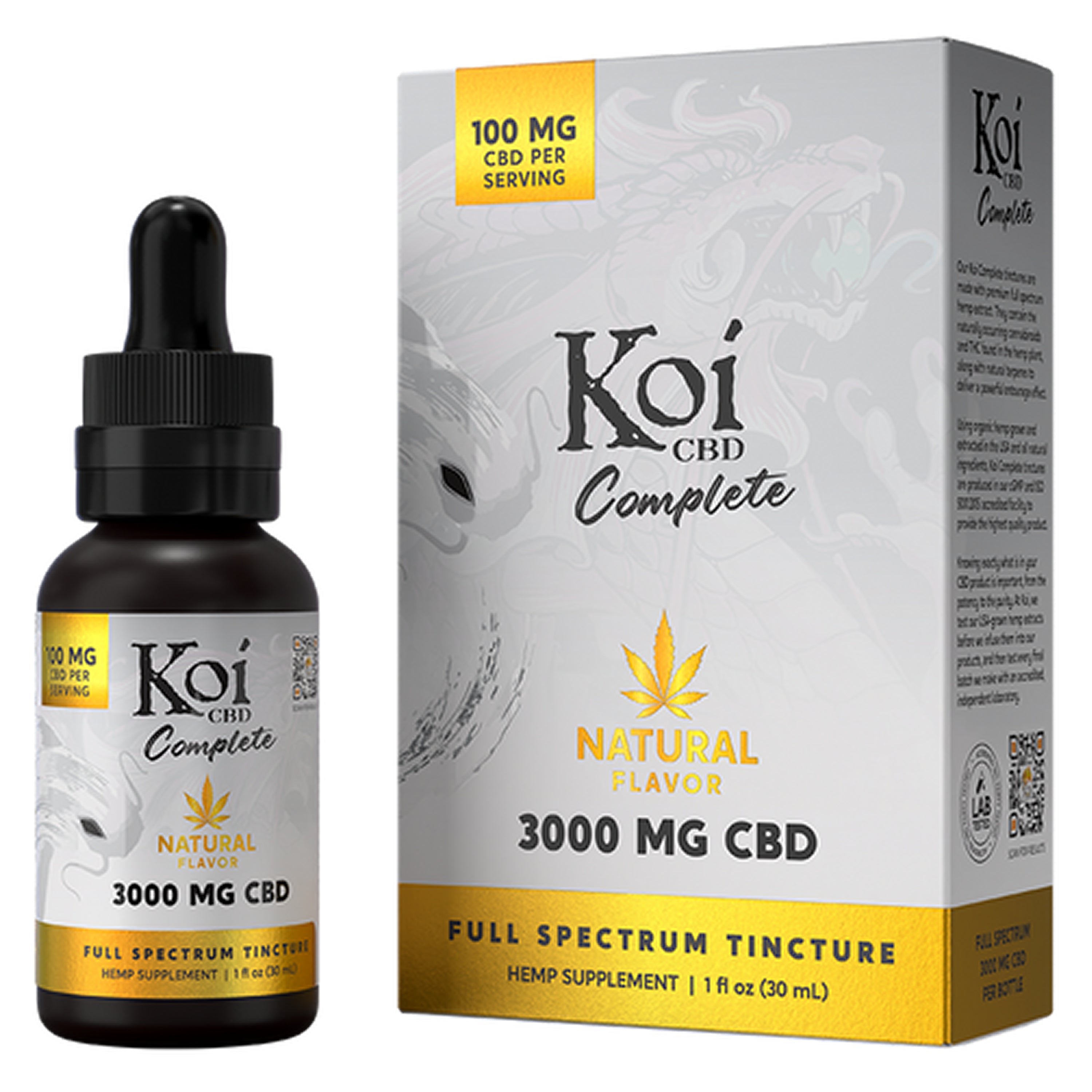 Koi Complete CBD Tinctures | Full Spectrum | 3 Flavors