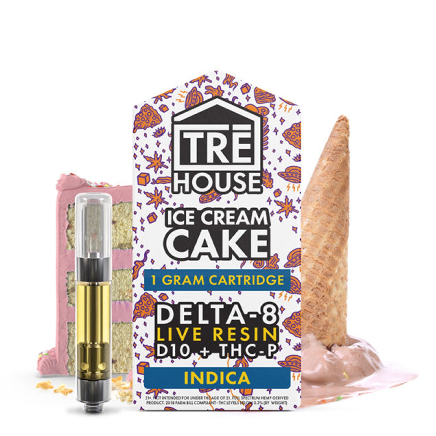 TRE House 1 Gram Delta-8 Live Resin Blend Cartridge