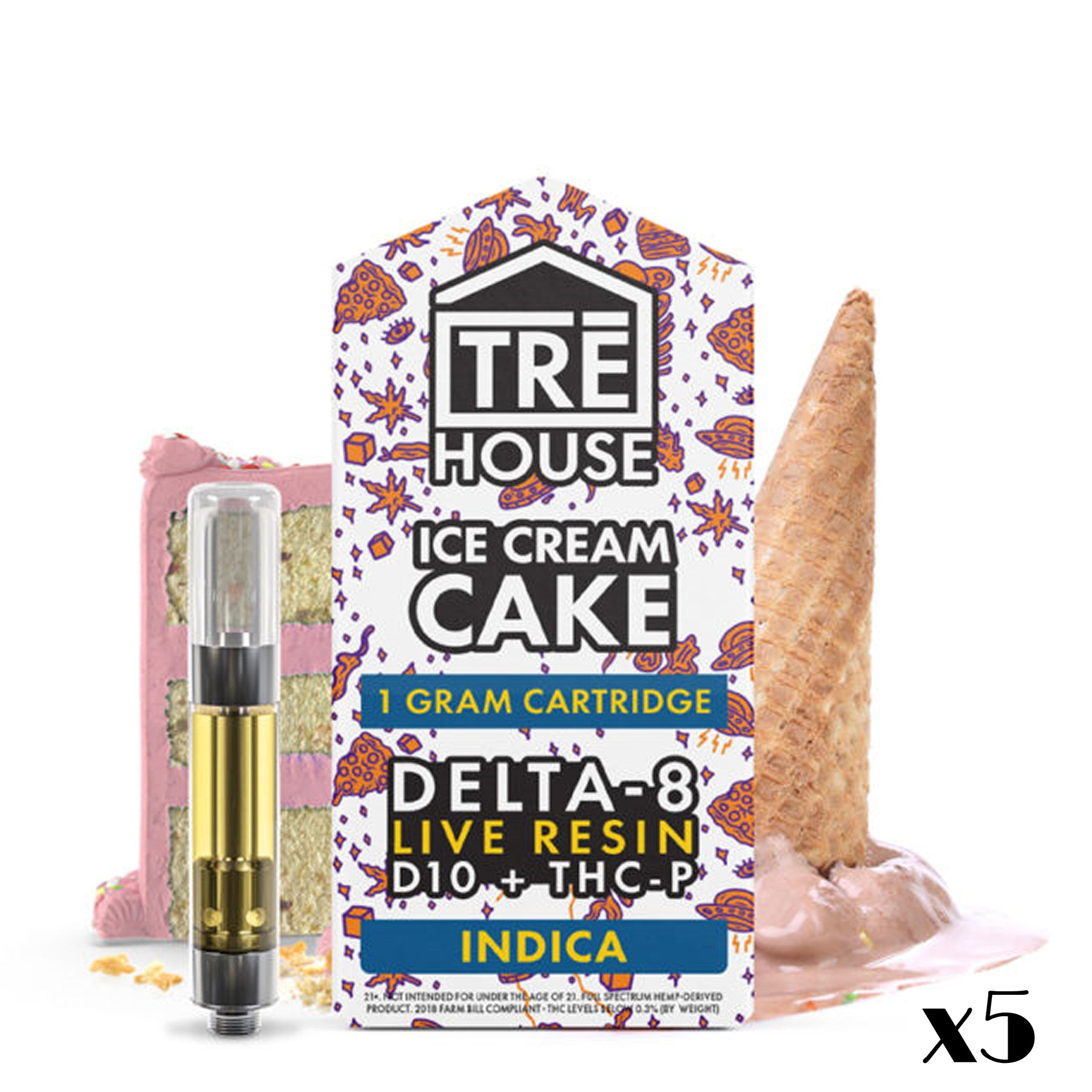 TRE House 1 Gram Delta-8 Live Resin Blend Cartridge view 2