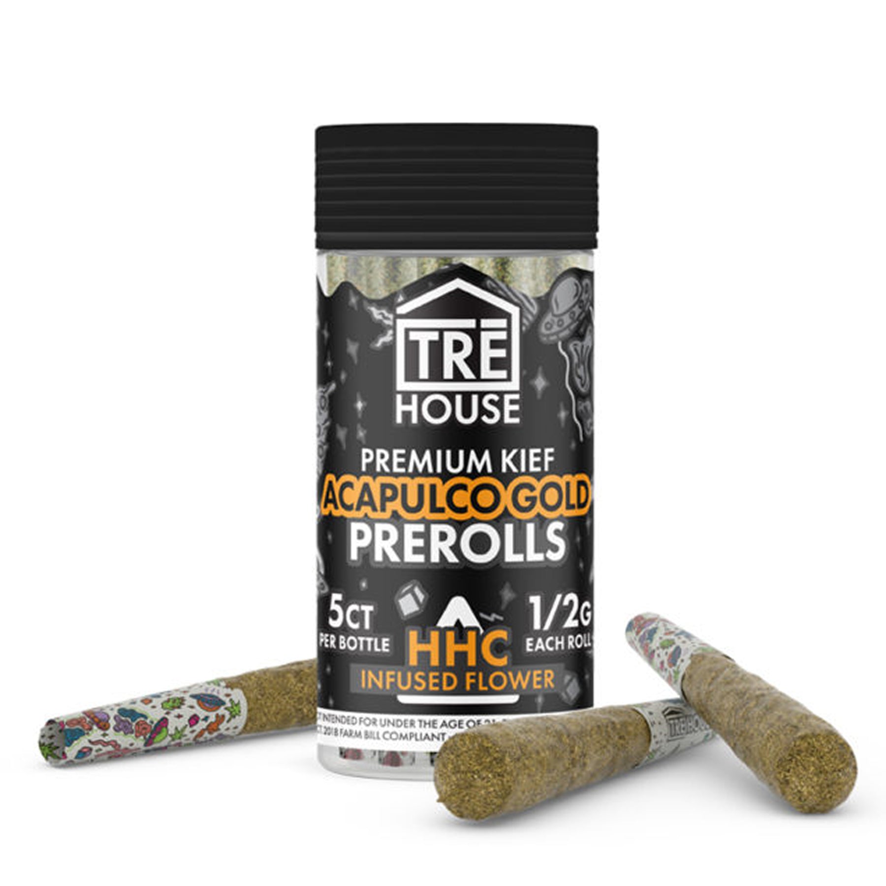 TRE House Premium Kief HHC Pre-Rolls