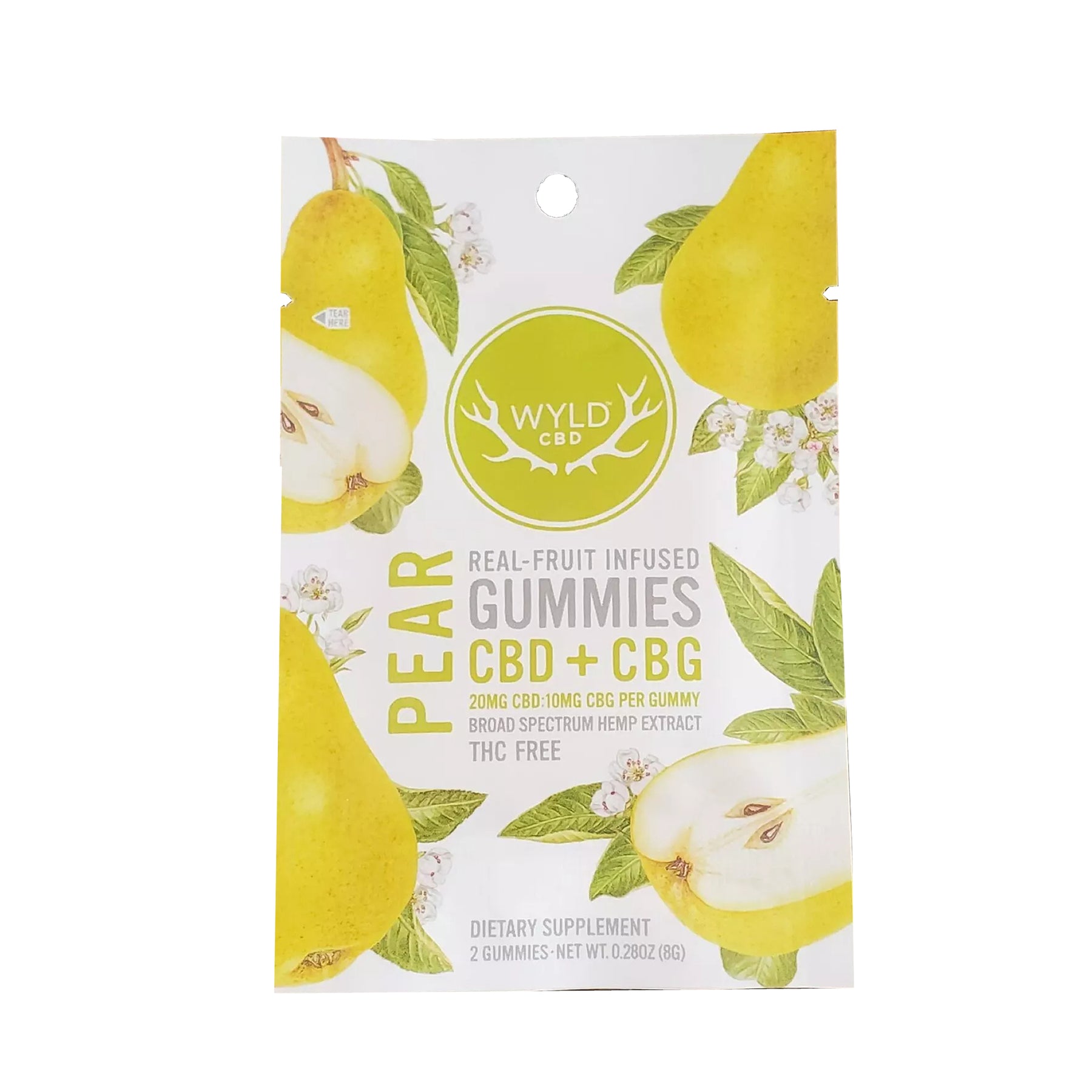 Wyld Pear CBD/CBG Gummies view 3
